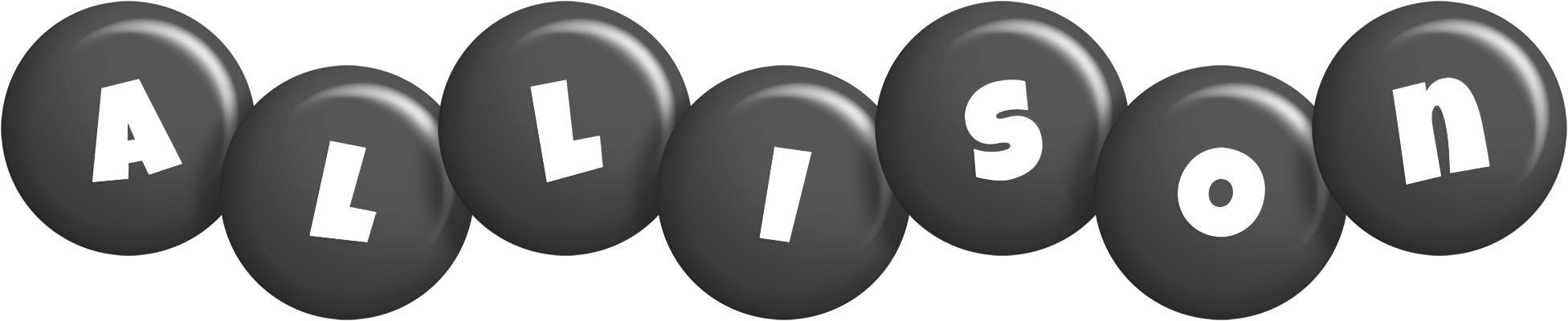 Allison candy-black logo