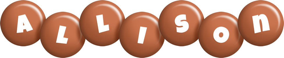 Allison candy-brown logo