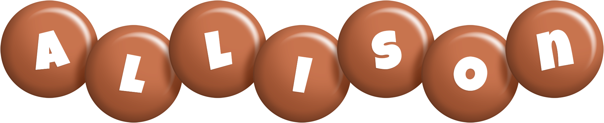 Allison candy-brown logo