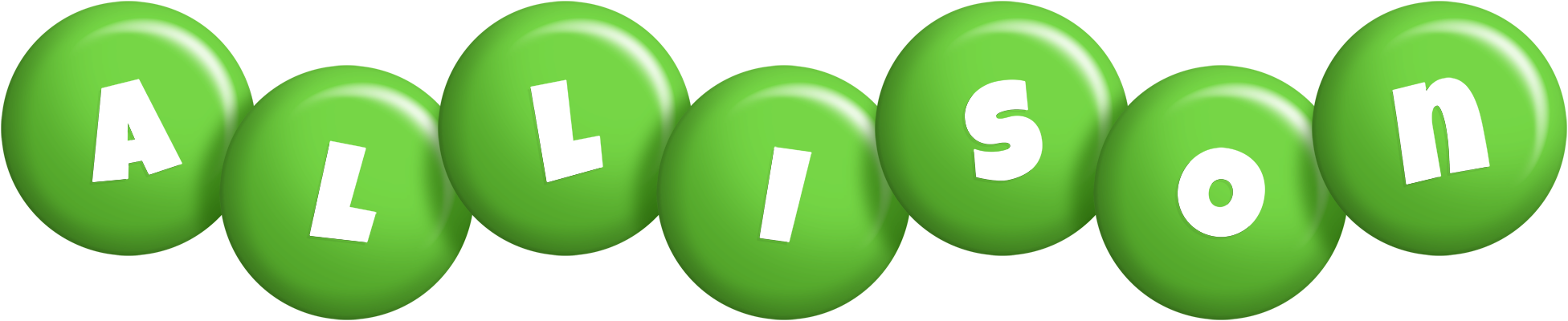Allison candy-green logo