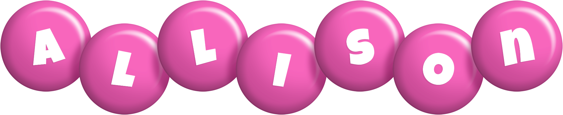 Allison candy-pink logo