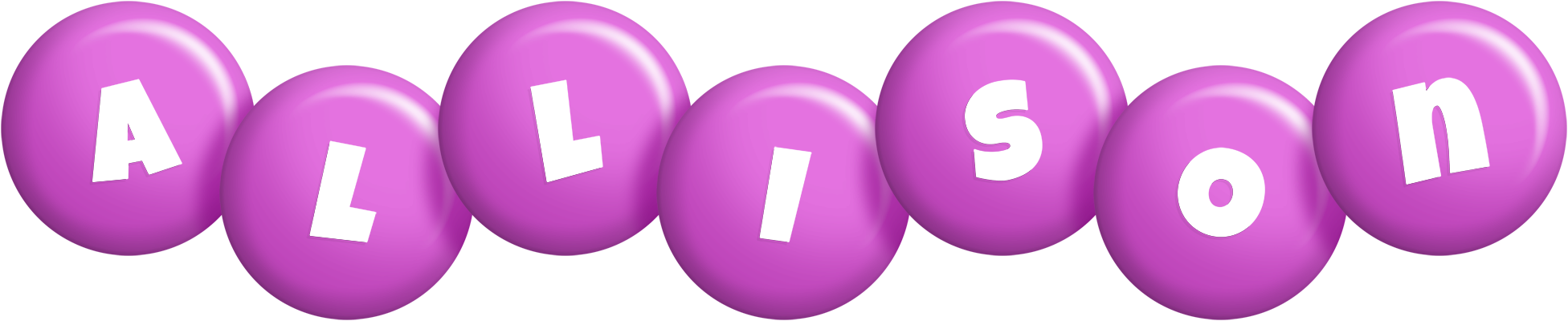 Allison candy-purple logo