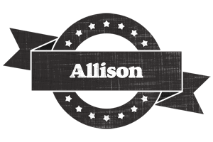 Allison grunge logo