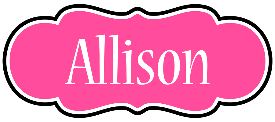 Allison invitation logo