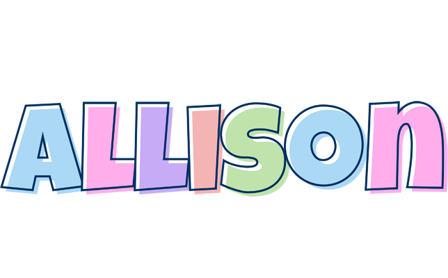 Allison pastel logo