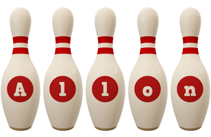 Allon bowling-pin logo