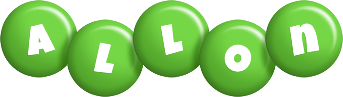 Allon candy-green logo