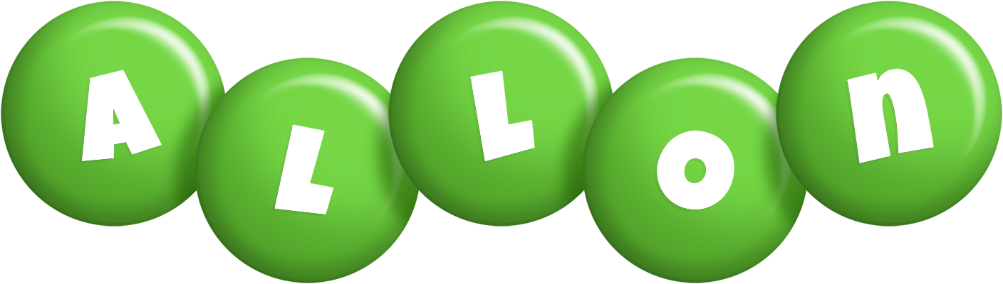 Allon candy-green logo
