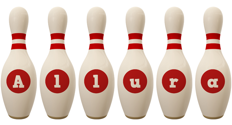 Allura bowling-pin logo