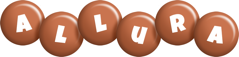 Allura candy-brown logo