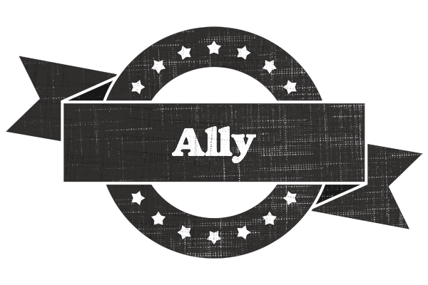 Ally grunge logo