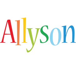 Allyson birthday logo