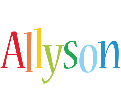 Allyson birthday logo