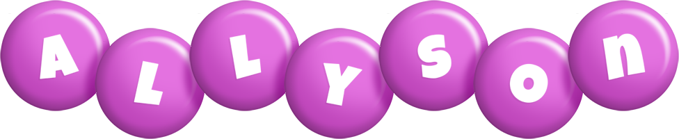 Allyson candy-purple logo