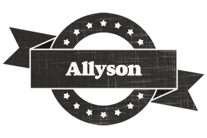 Allyson grunge logo