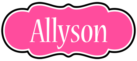 Allyson invitation logo