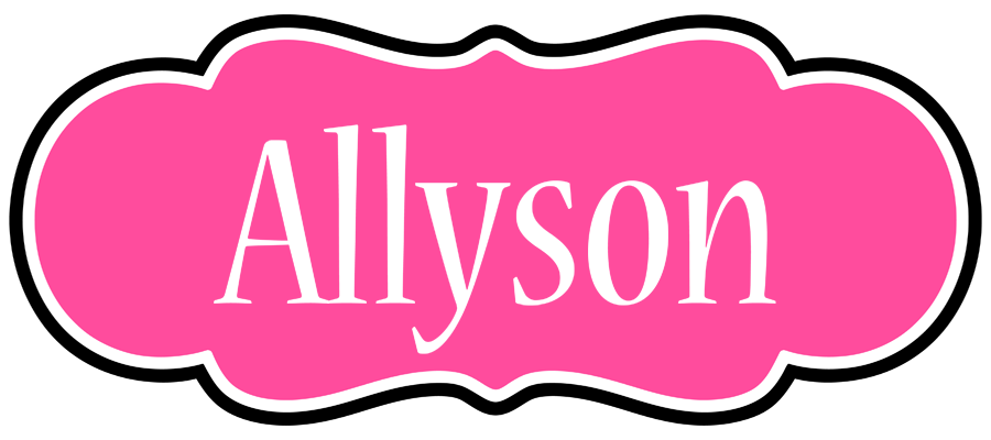 Allyson invitation logo