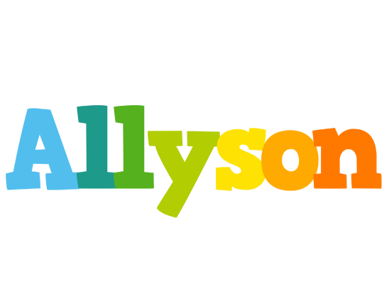 Allyson rainbows logo