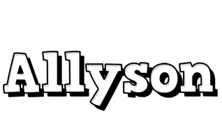 Allyson snowing logo