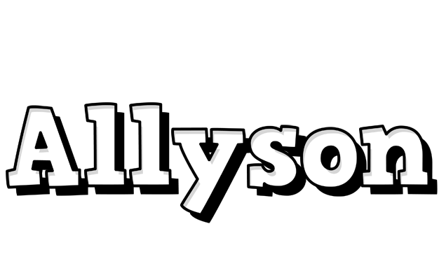 Allyson snowing logo