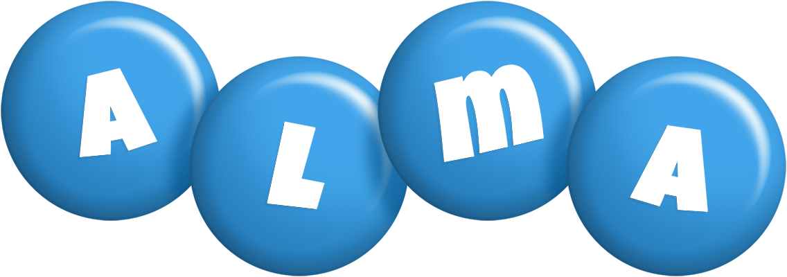 Alma candy-blue logo