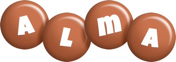 Alma candy-brown logo