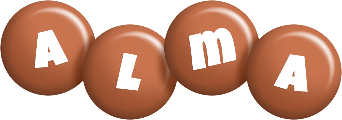 Alma candy-brown logo