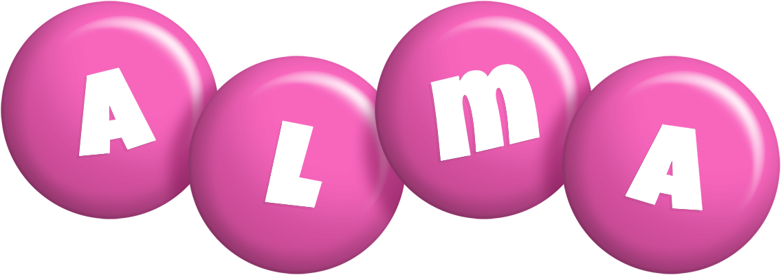 Alma candy-pink logo