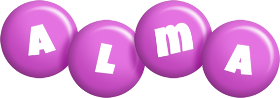 Alma candy-purple logo