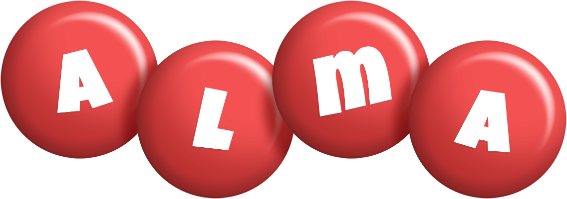 Alma candy-red logo