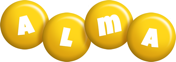 Alma candy-yellow logo