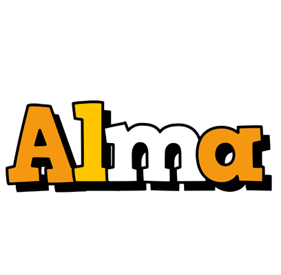 Alma cartoon logo