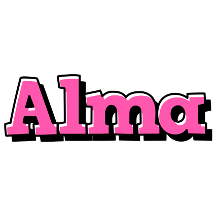 Alma girlish logo