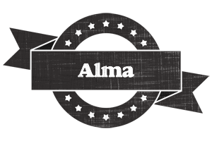 Alma grunge logo