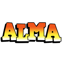 Alma sunset logo
