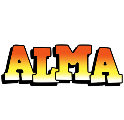 Alma sunset logo