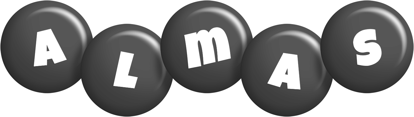Almas candy-black logo