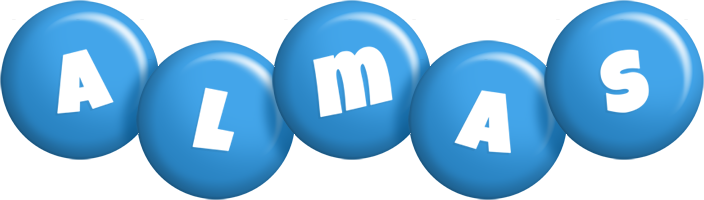 Almas candy-blue logo