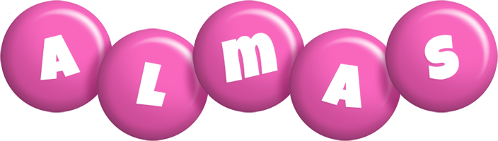 Almas candy-pink logo