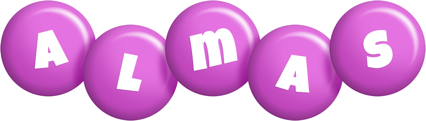 Almas candy-purple logo