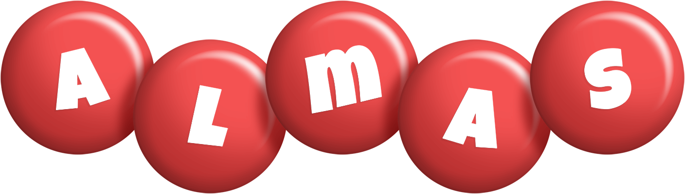 Almas candy-red logo