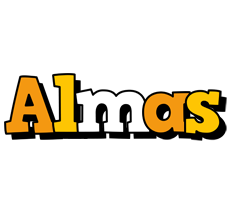 Almas cartoon logo