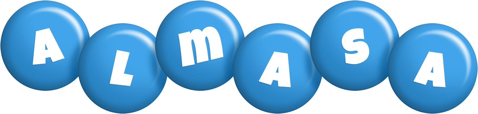 Almasa candy-blue logo