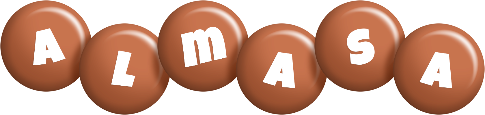 Almasa candy-brown logo
