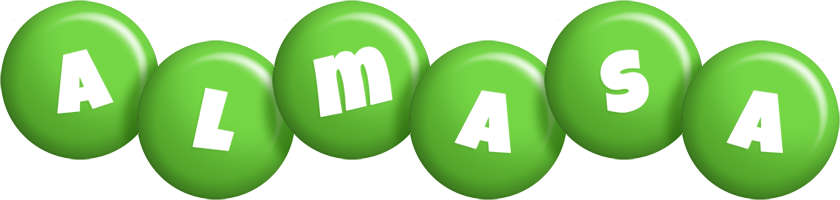 Almasa candy-green logo