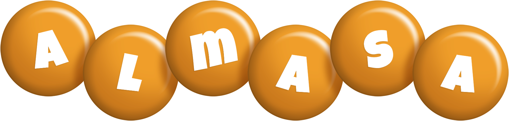 Almasa candy-orange logo