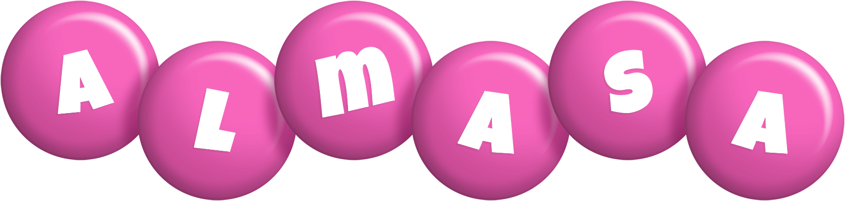Almasa candy-pink logo