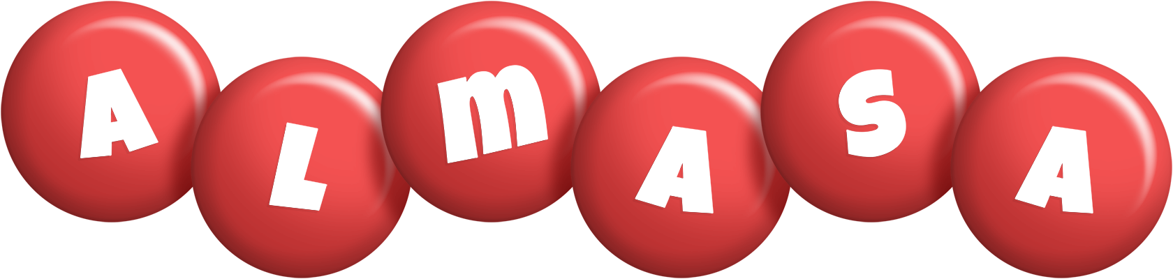Almasa candy-red logo