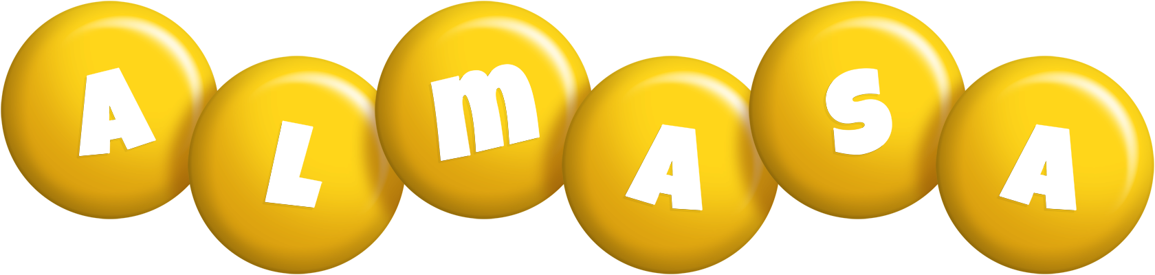 Almasa candy-yellow logo