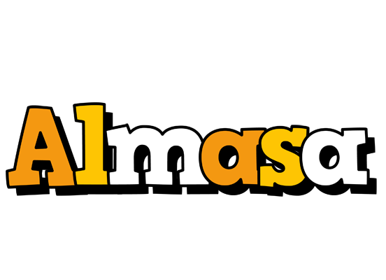 Almasa cartoon logo